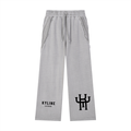 KYLINE Snow Washed Raw Edge Sweatpants