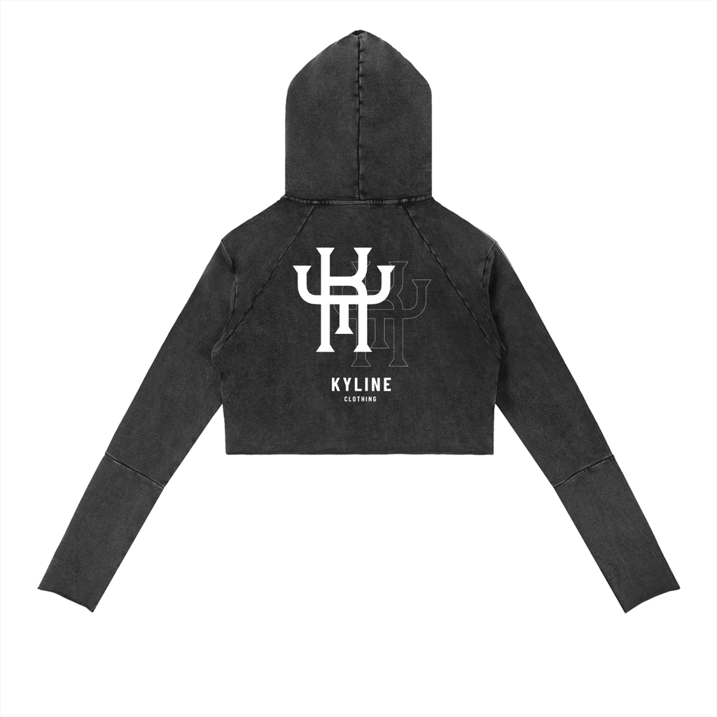 Vintage Washed Raw Edge Hoodie