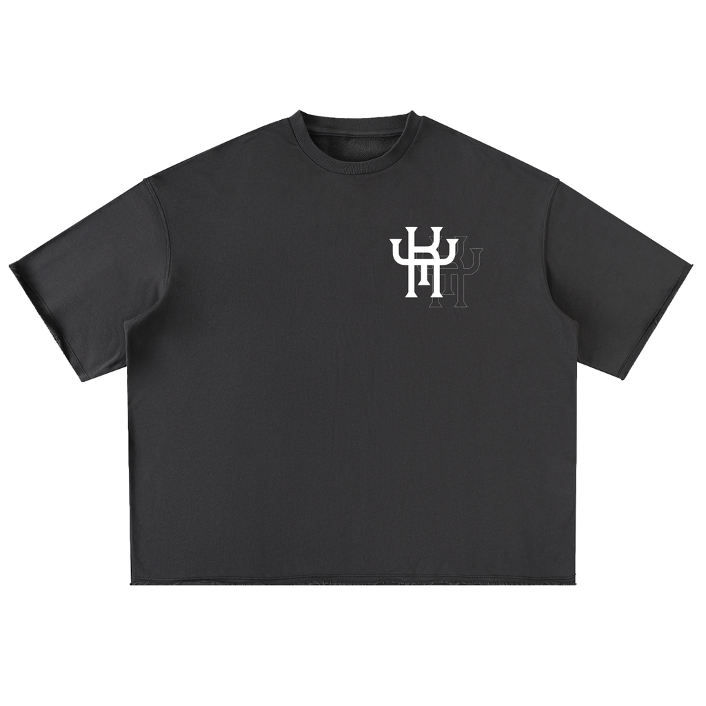 Washed Rolled Hem Half Sleeve T-Shirt